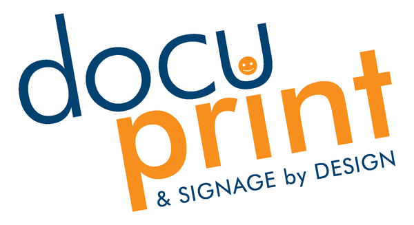 docuprint logo text on white background, custom designed and printed by Docuprint in Fremantle, Perth, Australia