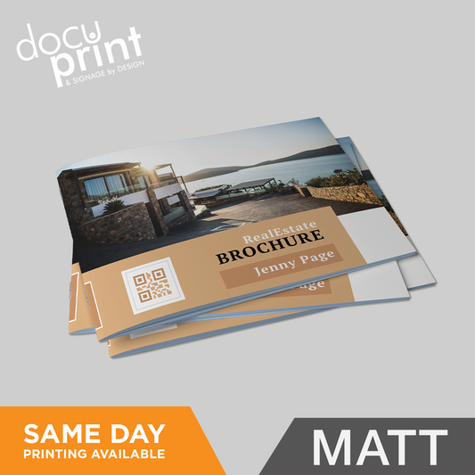 A5 Landscape Saddle Stitched Booklets - Matt