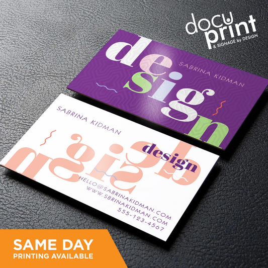 Business Cards - Laminated
