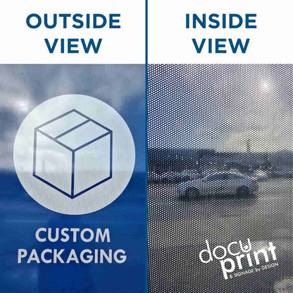 One Way Vision Sticker designed and printed by Docuprint, applied on a business window in Fremantle, Perth, Australia