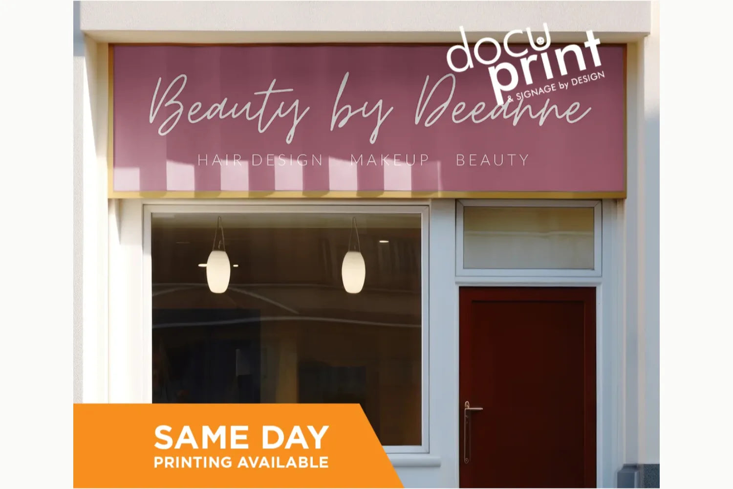 Aluminium composite sign printed full colour
