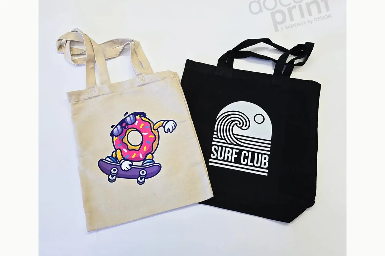 Custom printed cotton tote bag