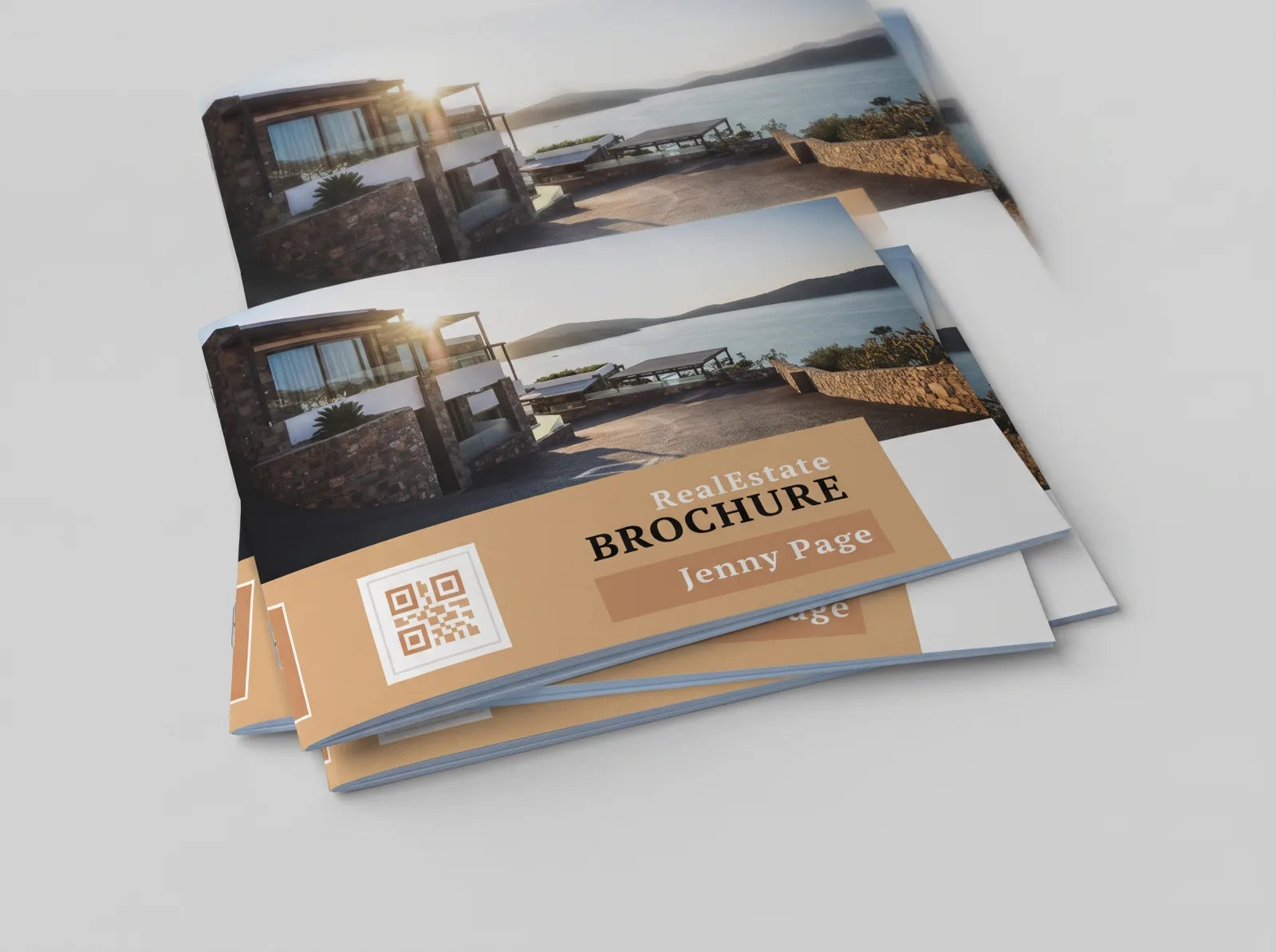 Landscape A5 saddle-stitched booklet