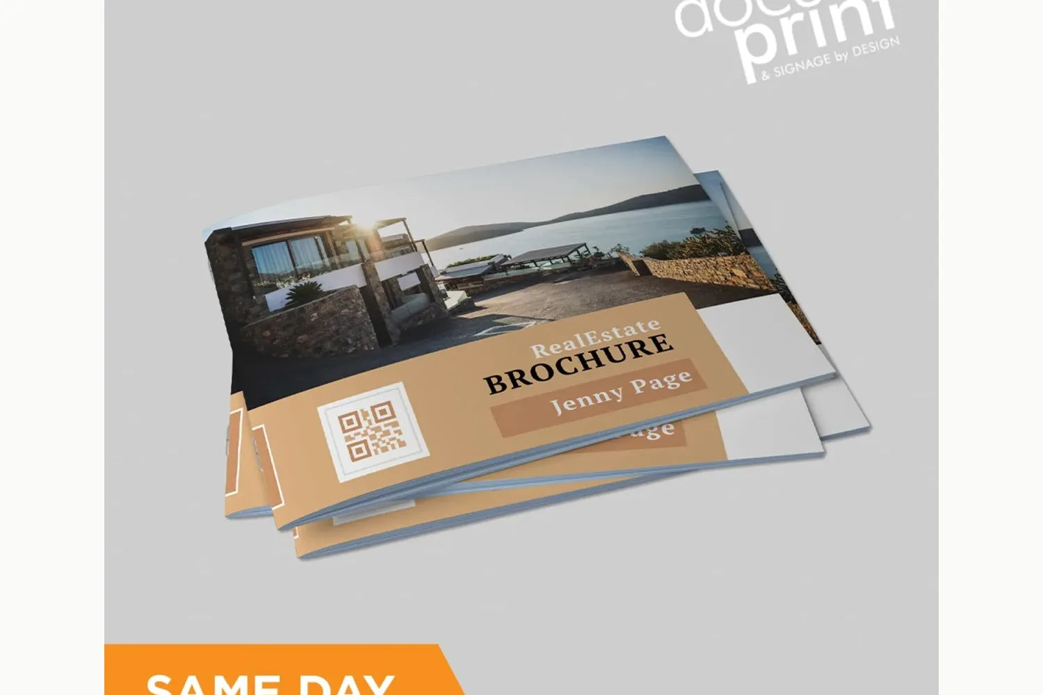 Landscape A5 saddle-stitched booklet