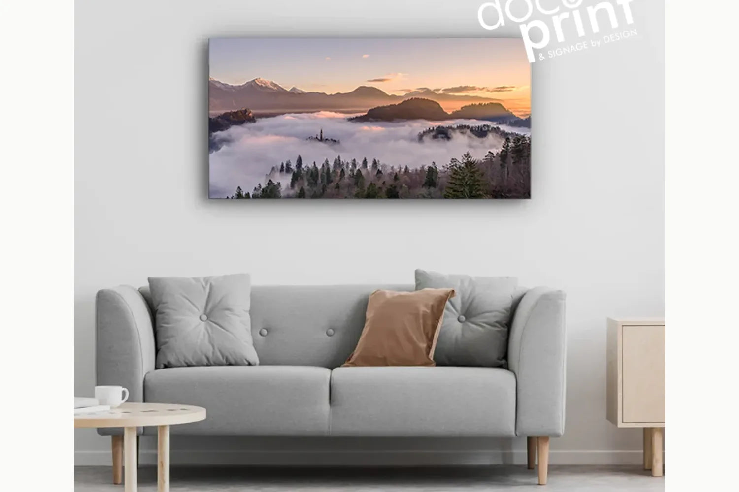 Panoramic stretched canvas print