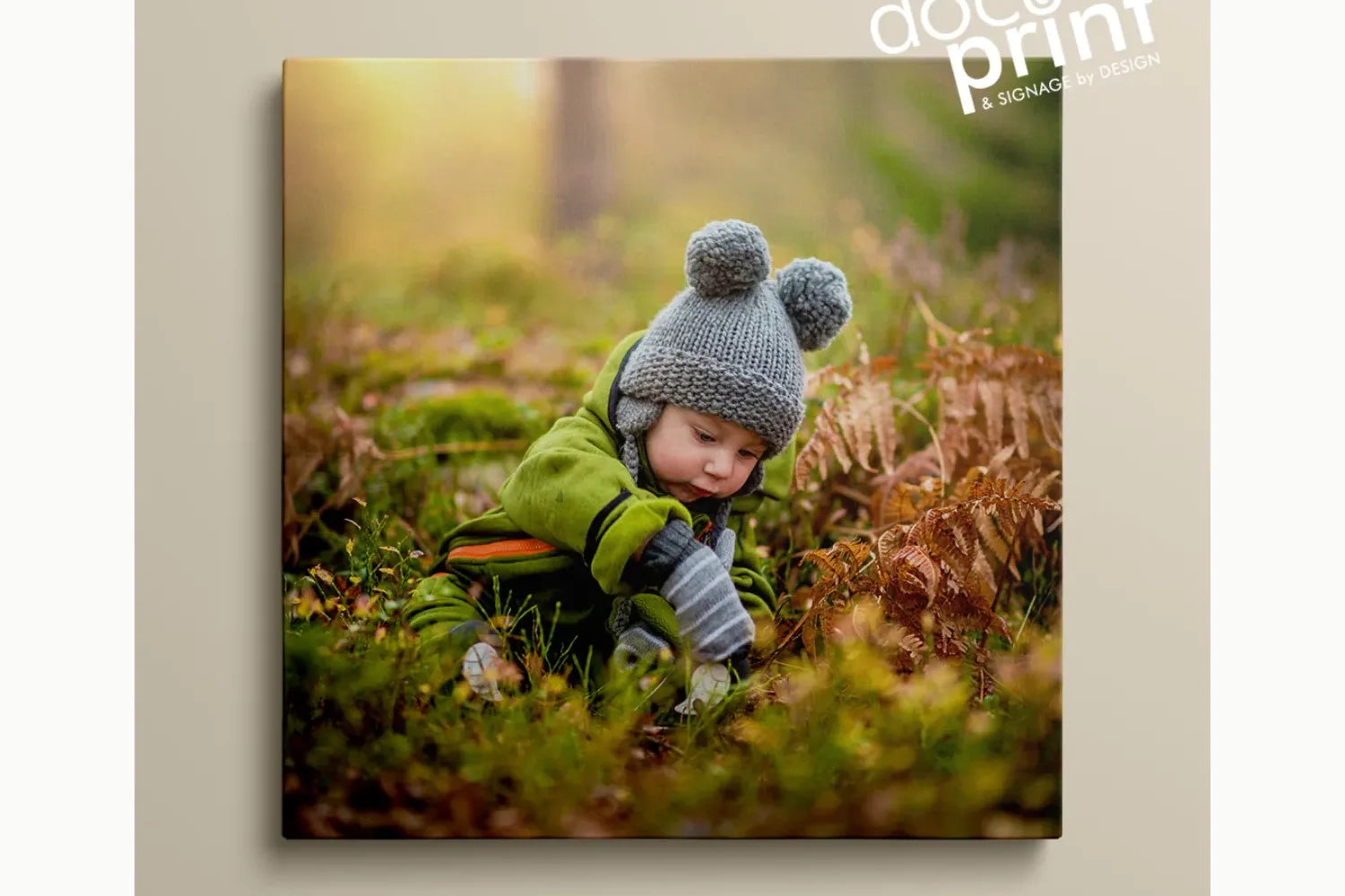 Square stretched canvas print