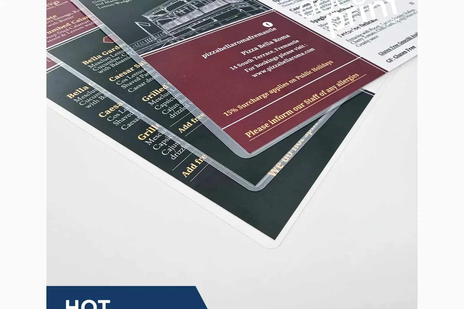 Laminated print finishing at Docuprint Fremantle