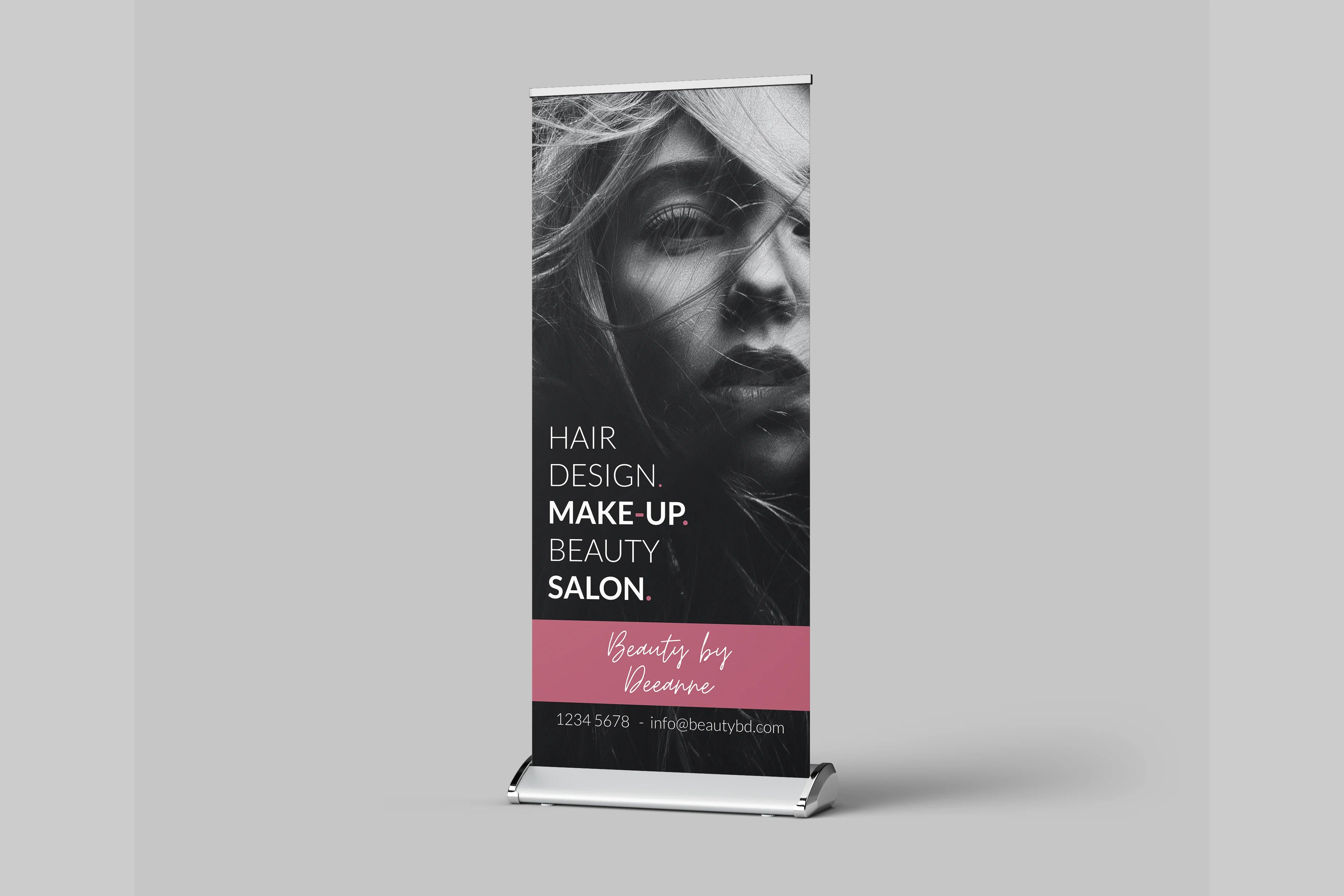 Pull up banner studio mockup